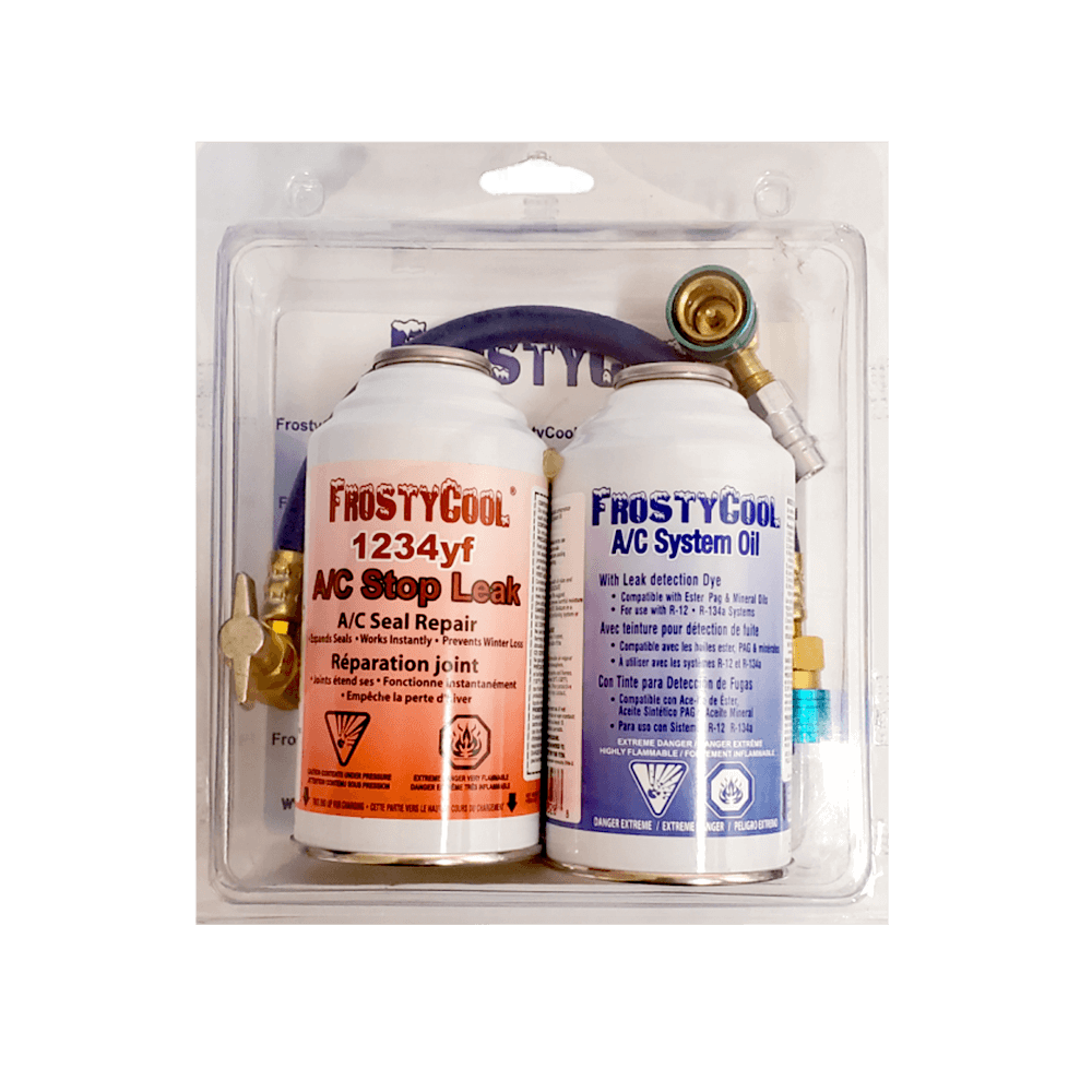 FrostyCool 1234yf A/C Stop Leak & System Oil Tune Up Kit